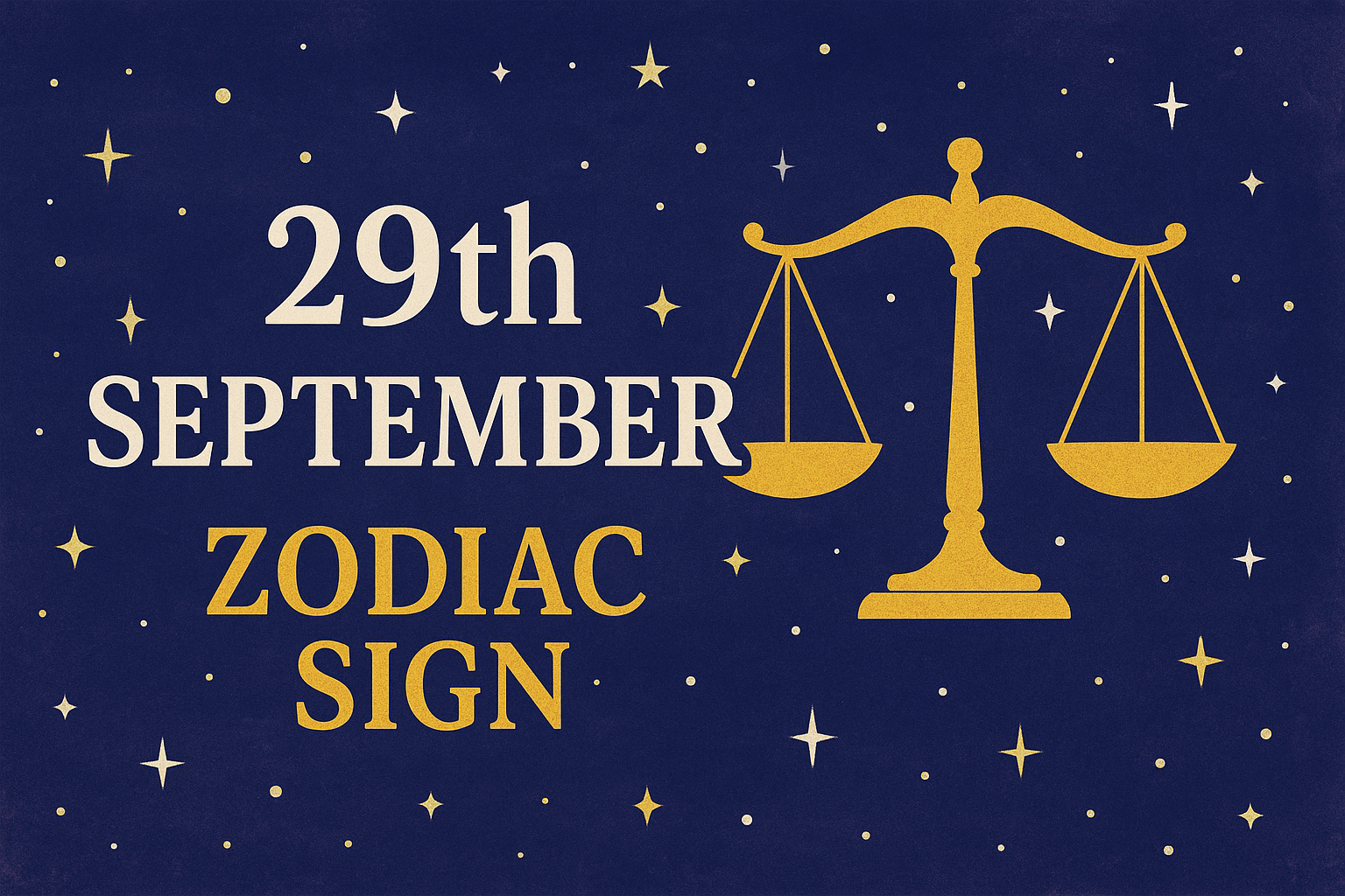 29th September Zodiac Sign