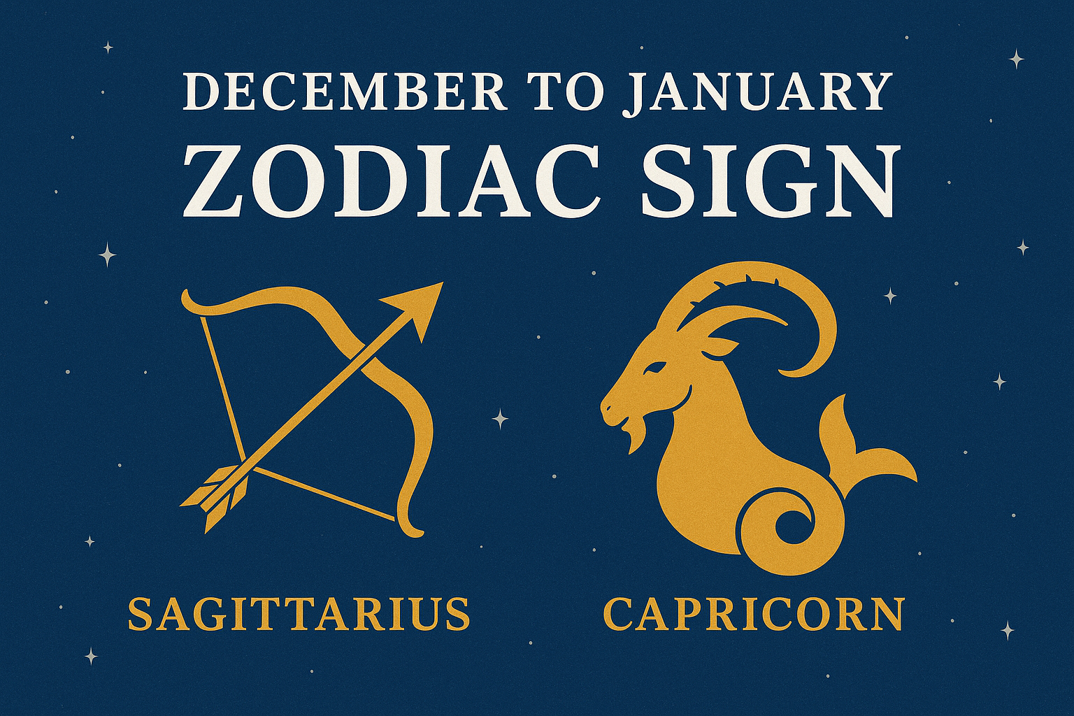 december to january zodiac sign