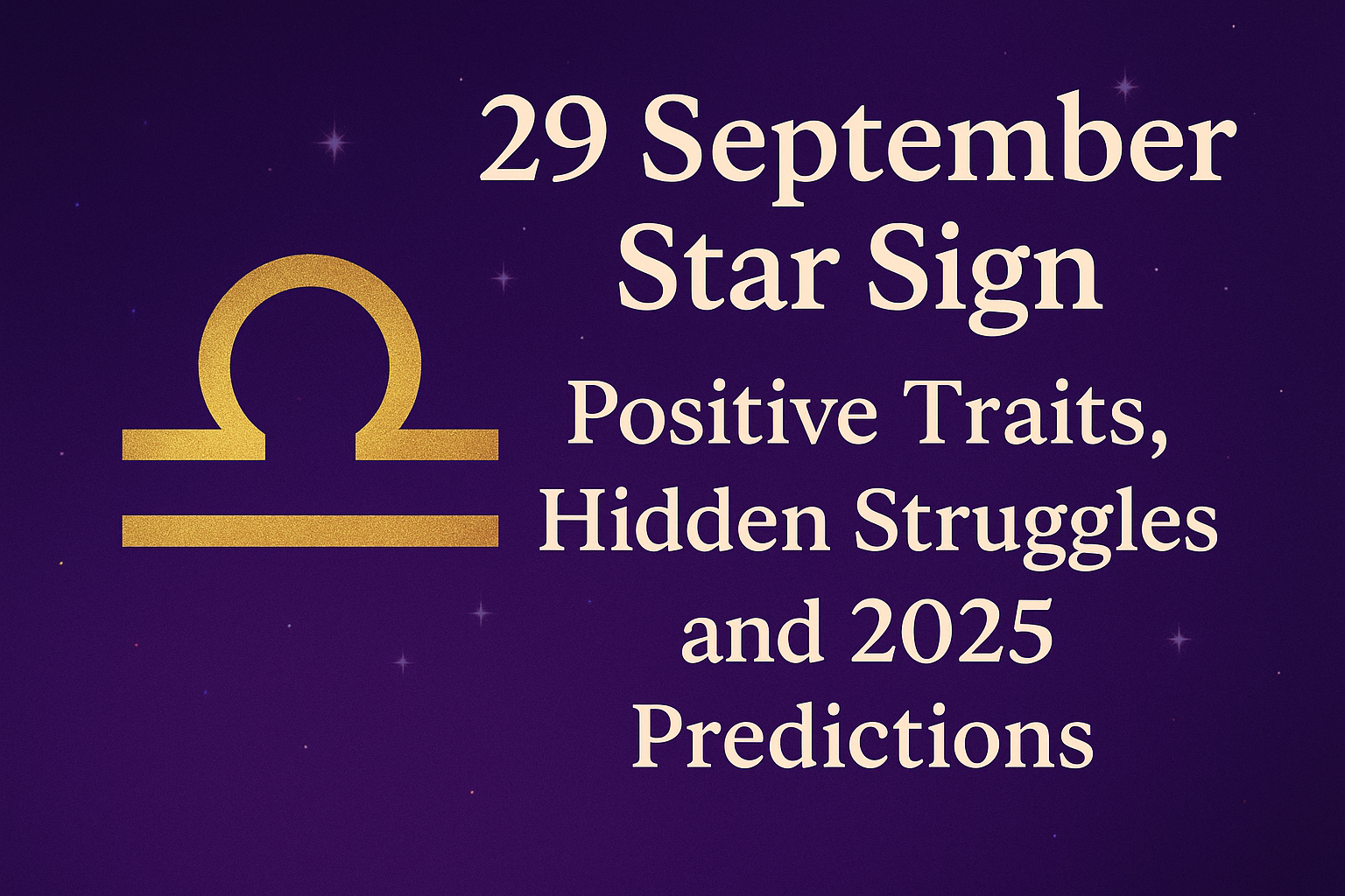 29 September Star Sign