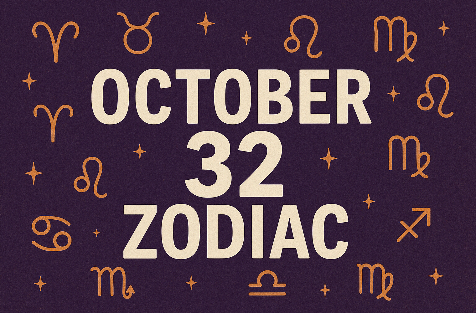 October 32 Zodiac