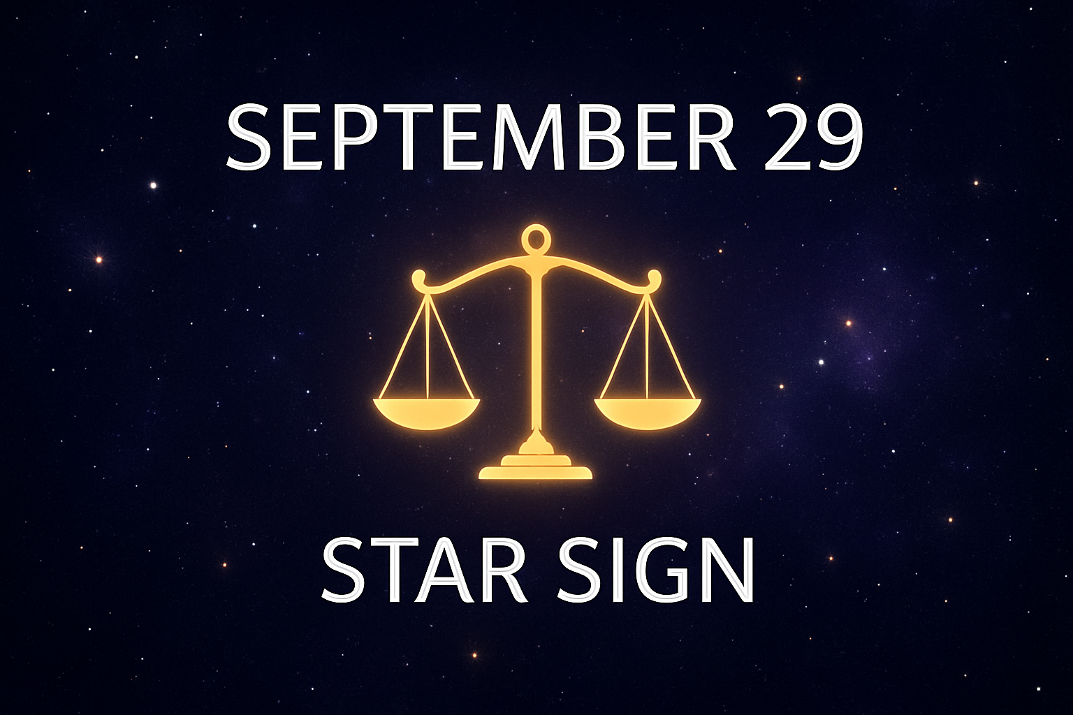 September 29 Star Sign